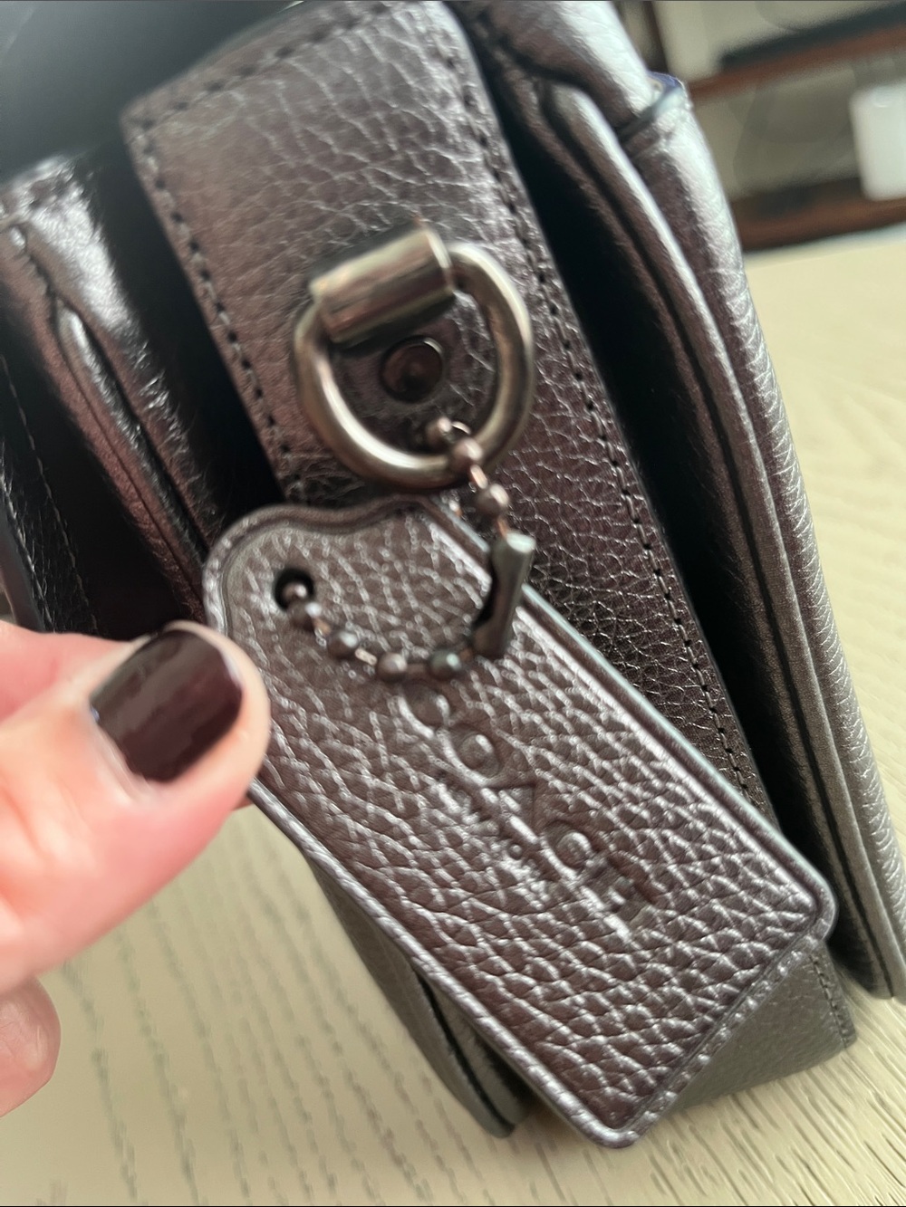 Coach Cassie Crossbody / Metallic Graphite & Novelty Strap - Picture 10 of 17